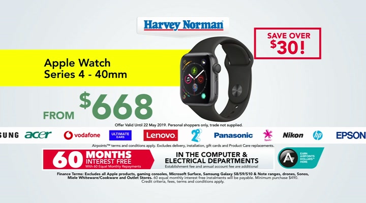 harvey norman apple watch series 4