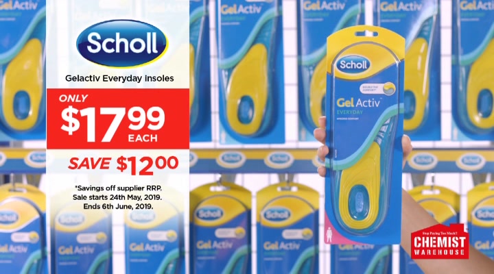 chemist warehouse gel insoles